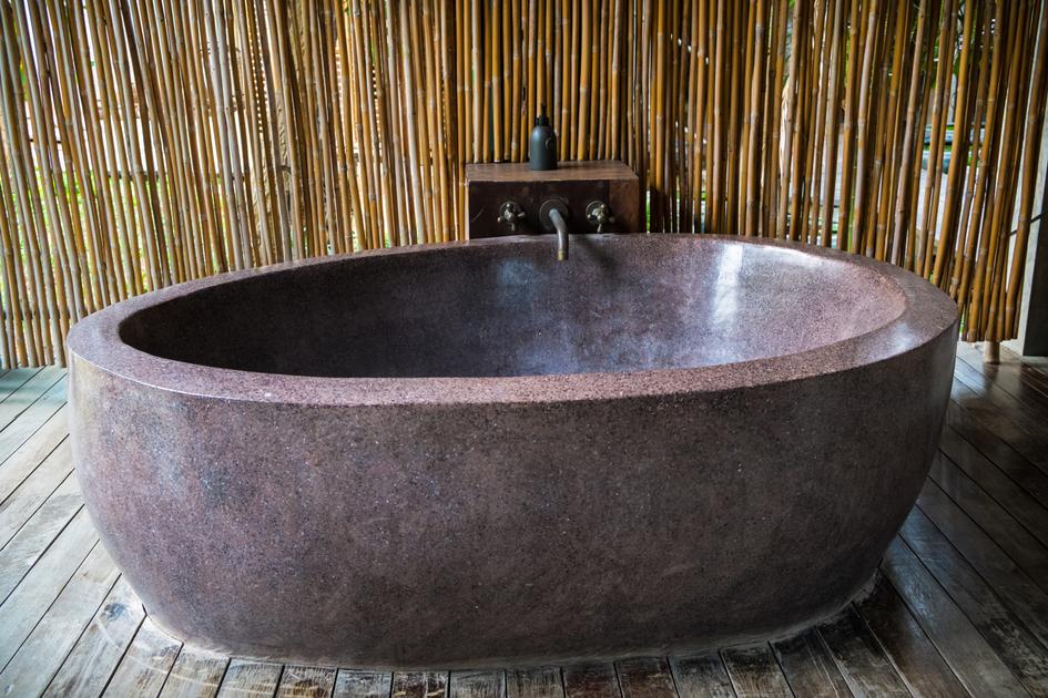 Natural Stone Bathtub for a classy look
